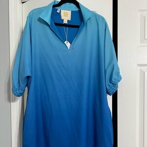 BNWT Emily McCarty blue ombré dress